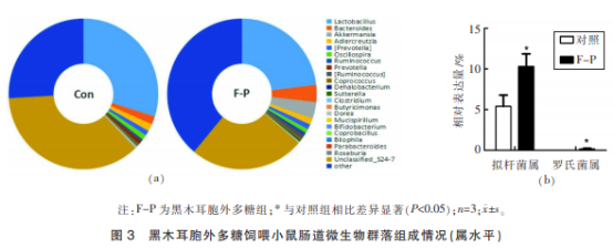黑木耳胞外多糖對小鼠腸道微生態(tài)及免疫調節的影響(二)